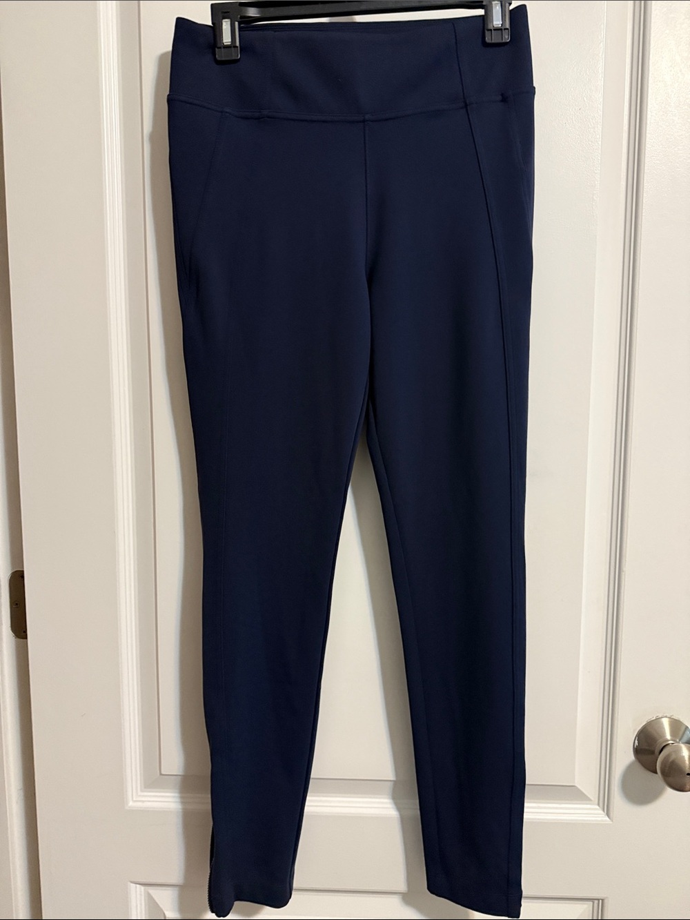 Athleta Navy Ponte Slim Leggings